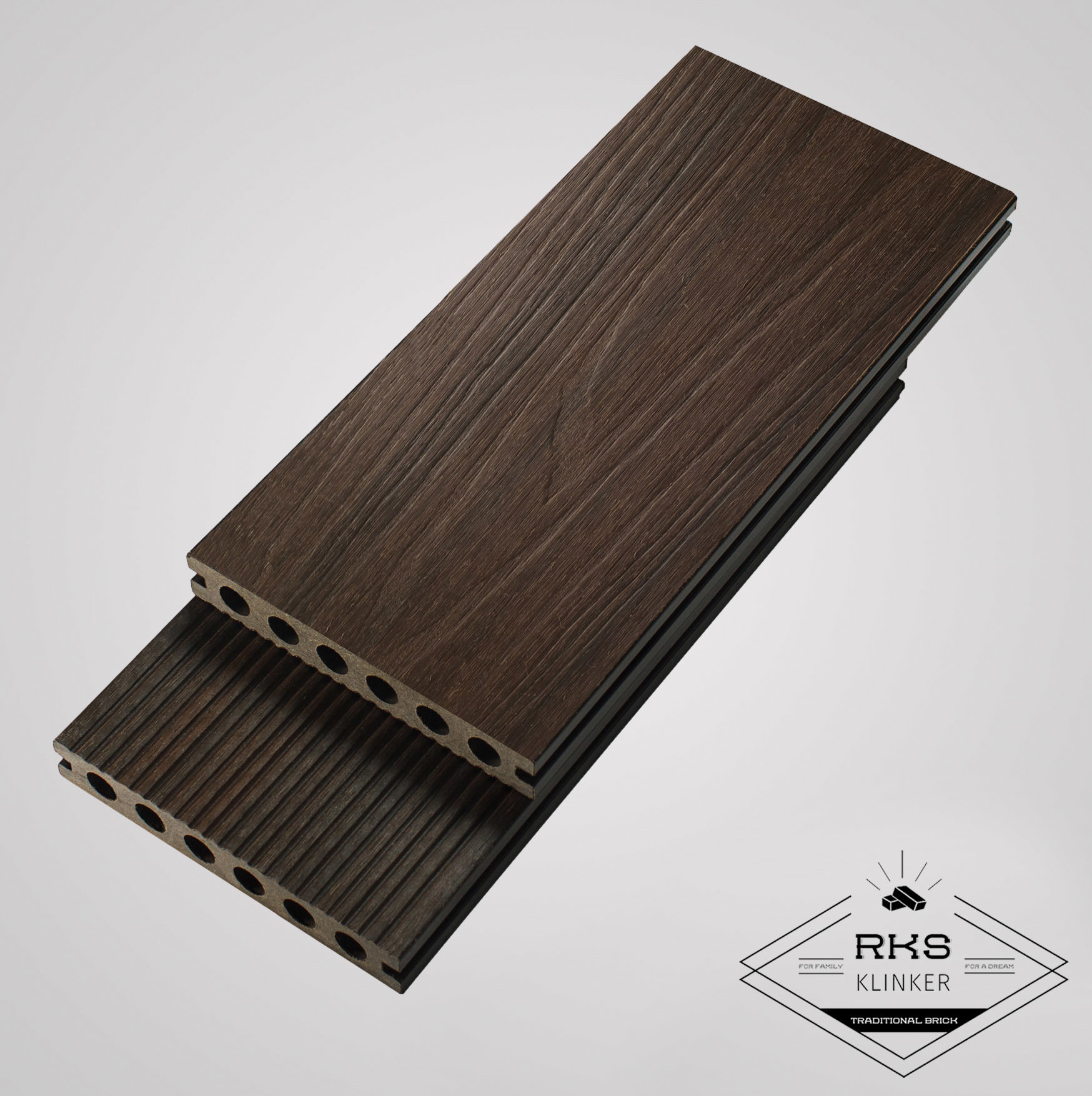 Террасная доска двусторонняя из ДПК Legro Ultra Natural, Walnut в Москве